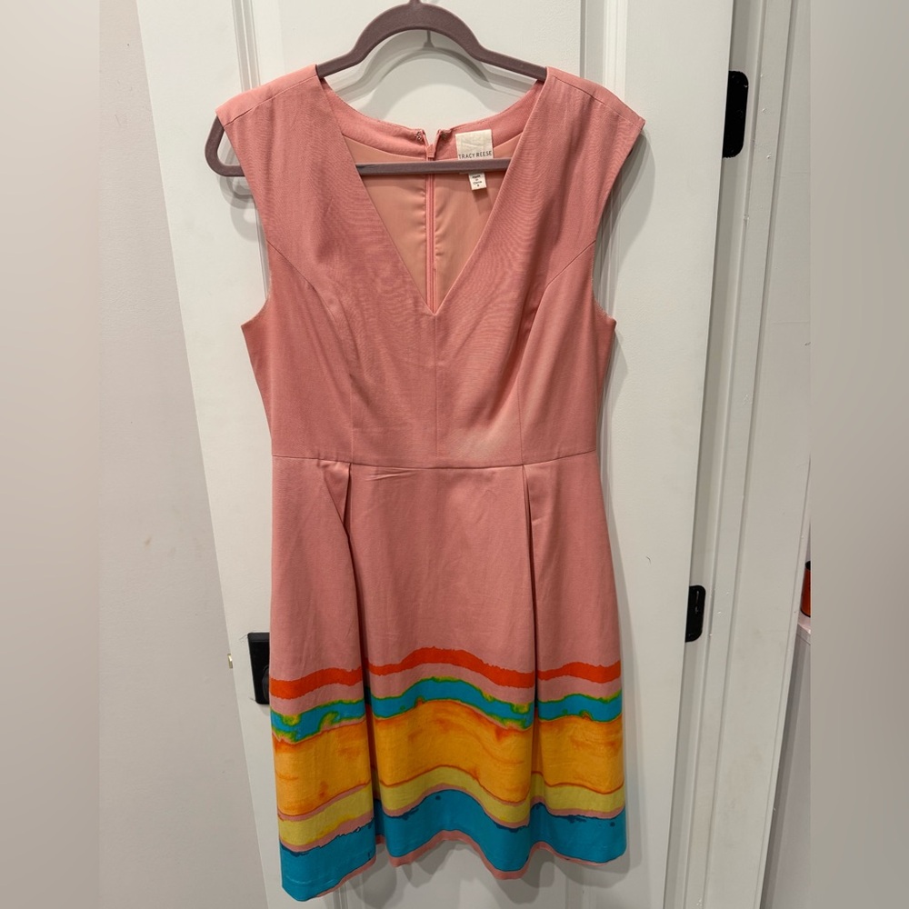 Tracy Reese X Anthropologie Pink Dress